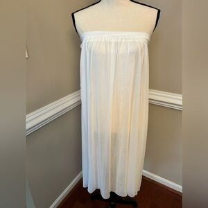 Beach Coverup White Size M
